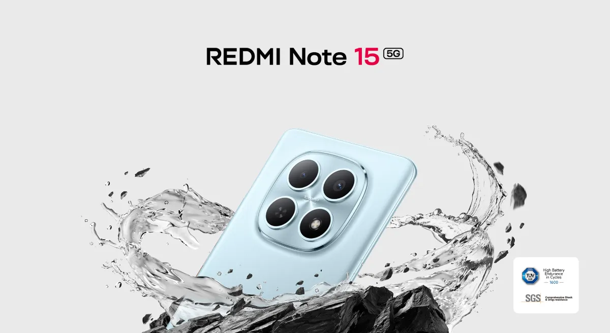 Смартфон Xiaomi Redmi Note 15 5G 8/256GB Glacier Blue - 1