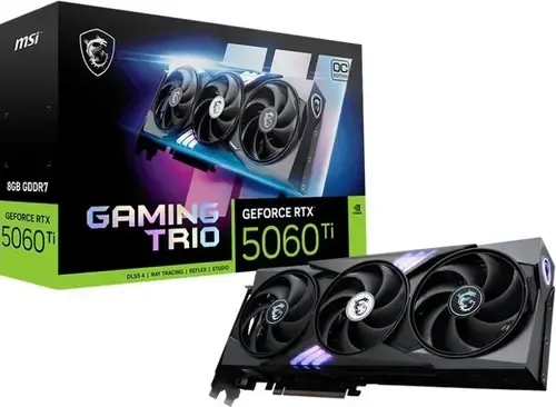 Відеокарта MSI NVIDIA GeForce RTX 5060 Ti 16G GAMING TRIO OC - 1