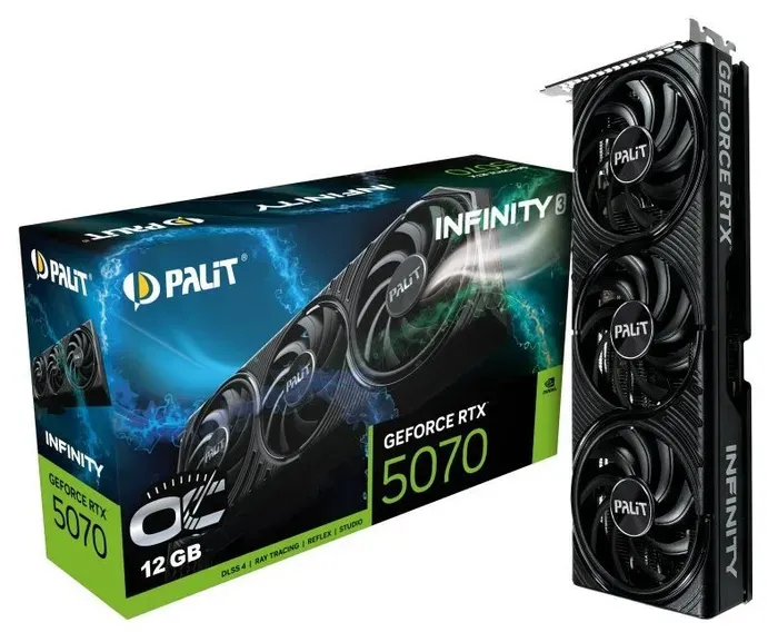 Відеокарта Palit GeForce RTX 5070 Infinity 3 OC 12288MB - 1