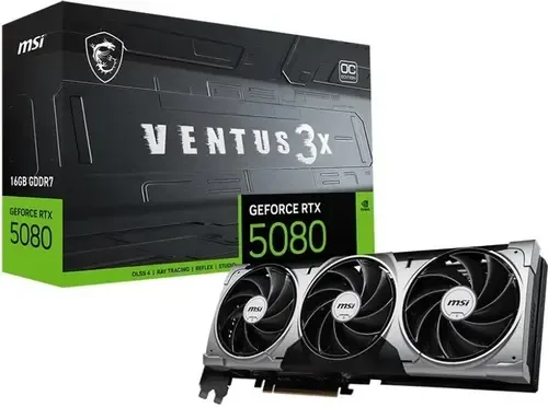 Відеокарта MSI GeForce RTX 5080 16G VENTUS 3X OC - 2